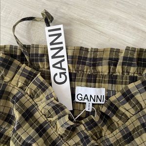 Gianni Green Plaid Crop Tank